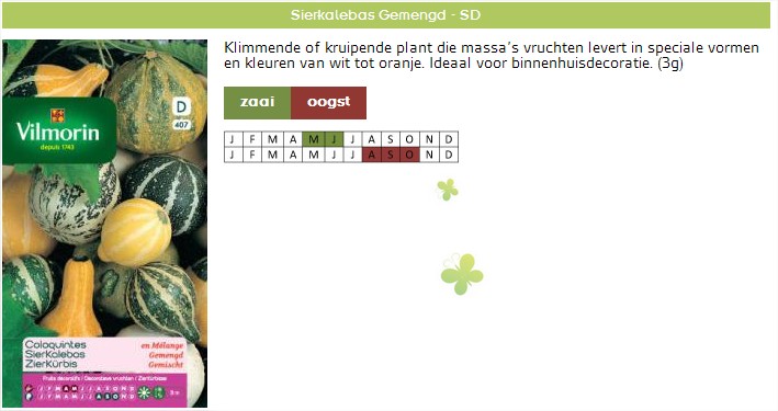 Sierkalebassen zaaien - Zaden Vilmorin 3g