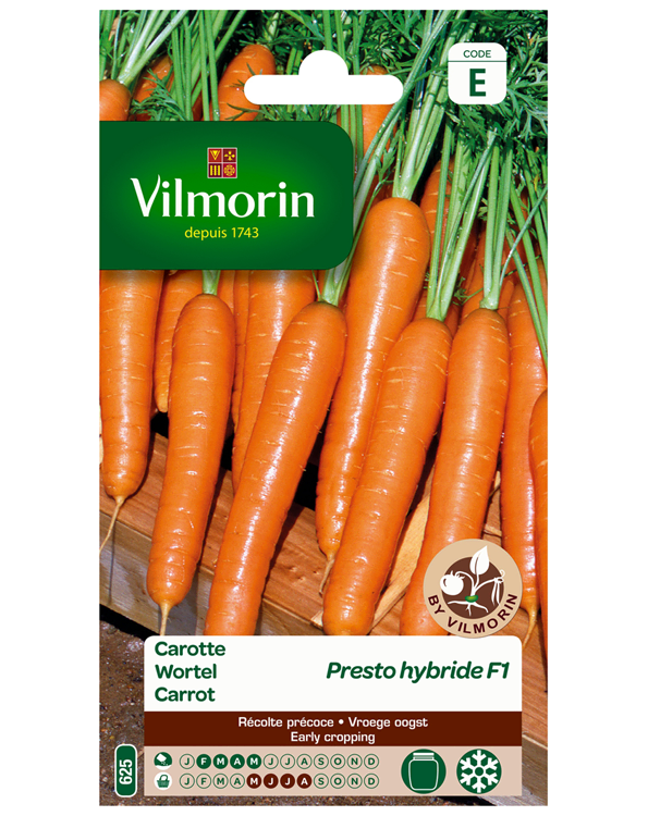 precedent lelijk katoen Vilmorin zaden Wortel Presto Hybride kopen | Smaakvolle en egale wortelen