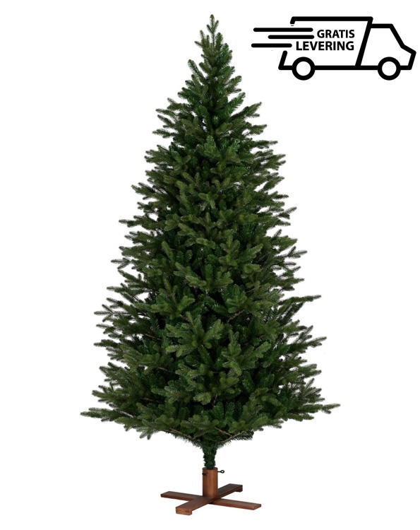 tarief twijfel Mammoet Kerstboom met houten voet kopen | 213 cm | Gratis levering