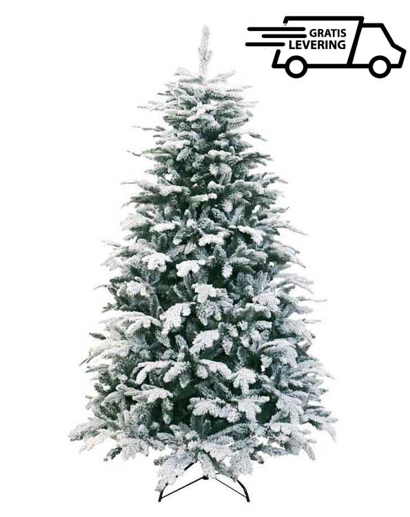stuiten op Minister Mentor Kerstboom met sneeuw | "Boston Large" 240cm | Duurzaam en kwaliteitsvol
