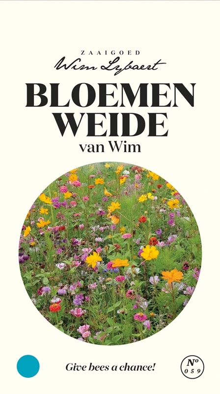 Bloemenweide zaden van Wim Lybaert: Creëer een weelderige bloemenzee vol nectar en stuifmeel voor bijen, vlinders en andere insecten.