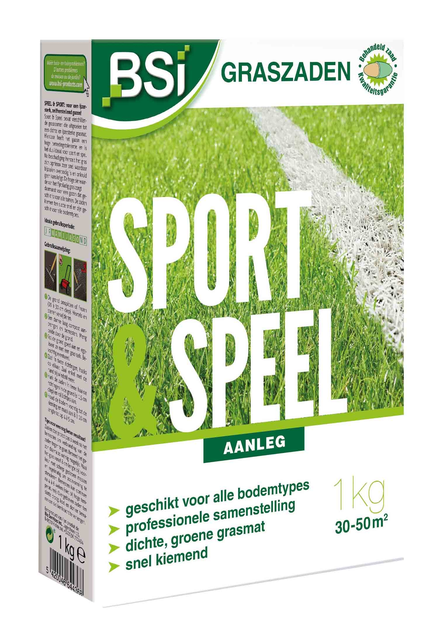 Sterk graszaad voor sport- en speelgazon 50m²